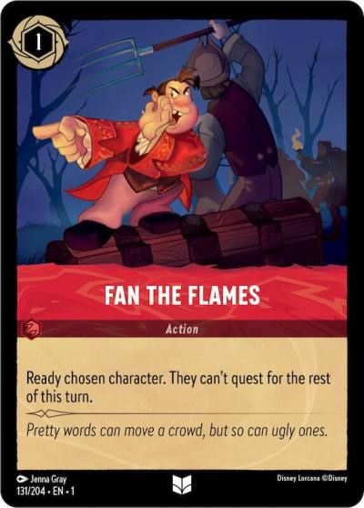 Fan the Flames 131/204 The First Chapter Lorcana card
