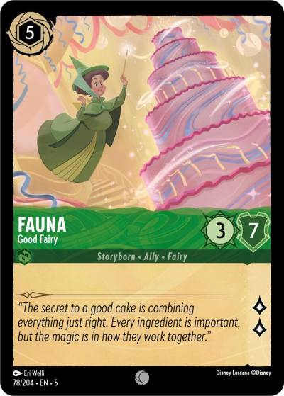 Fauna Good Fairy 78/204 Shimmering Skies Lorcana card