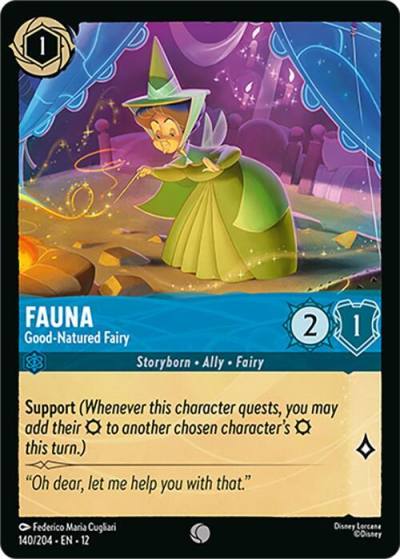 Fauna Good-Natured Fairy 140/204 Wilds Unknown Lorcana card