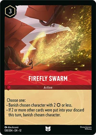 Firefly Swarm 130/204 Wilds Unknown Lorcana card