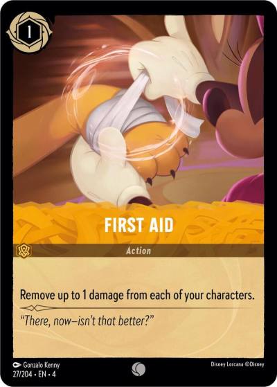 First Aid 27/204 Ursula's Return Lorcana card