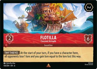 Flotilla Coconut Armada 135/204 Azurite Sea Lorcana card