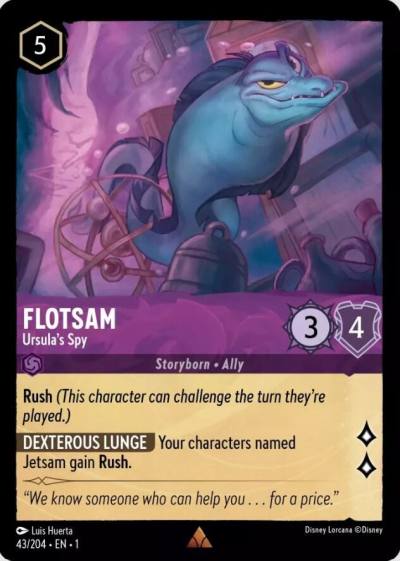 Flotsam Ursulas Spy 43/204 The First Chapter Lorcana card