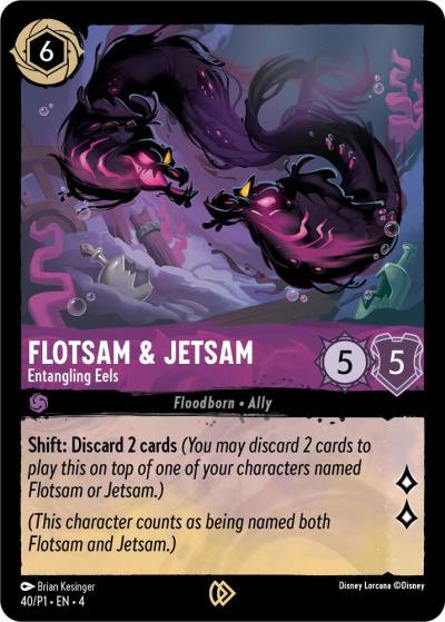 Flotsam and Jetsam Entangling Eels 40 Disney Lorcana Promo Cards Lorcana card