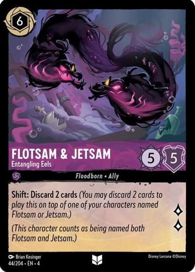 Flotsam and Jetsam Entangling Eels 44/204 Ursula's Return Lorcana card