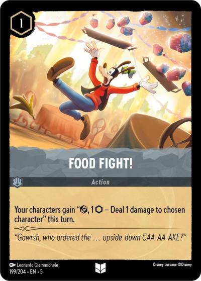 Food Fight 199/204 Shimmering Skies Lorcana card