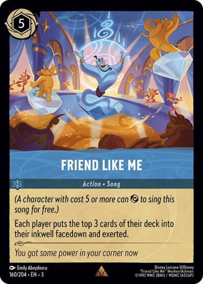 Friend Like Me 160/204 Into the Inklands Lorcana card