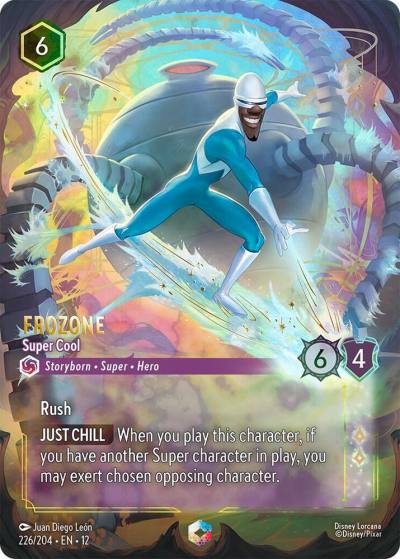 Frozone Super Cool (Enchanted) 226/204 Wilds Unknown Lorcana card