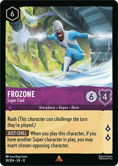 Frozone Super Cool 59/204 Wilds Unknown Lorcana card