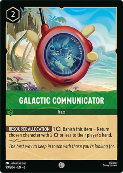 Galactic Communicator 99/204 Azurite Sea Lorcana card