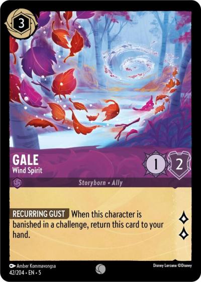 Gale Wind Spirit 42/204 Shimmering Skies Lorcana card