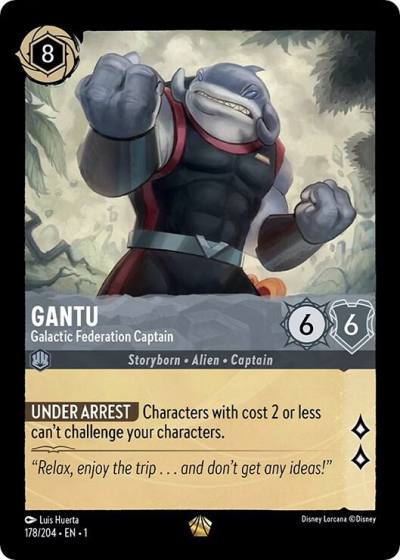 Gantu Galactic Federation Captain 178/204 The First Chapter Lorcana card