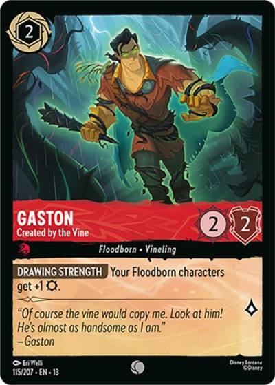 Gaston Created by the Vine 115/204 Attack of the Vine! Lorcana card