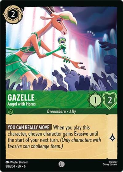 Gazelle Angel with Horns 88/204 Azurite Sea Lorcana card