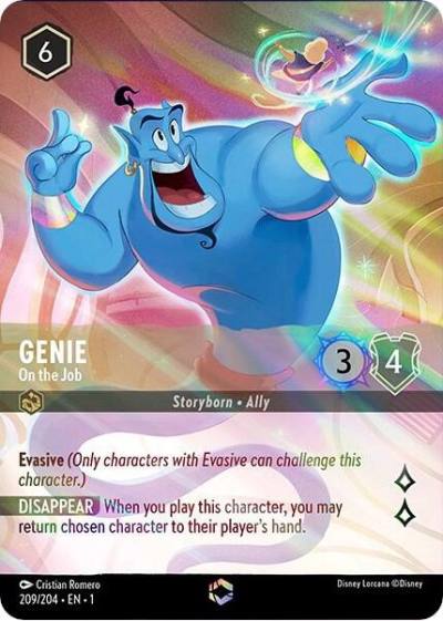 Genie On the Job Enchanted 209/204 The First Chapter Lorcana card