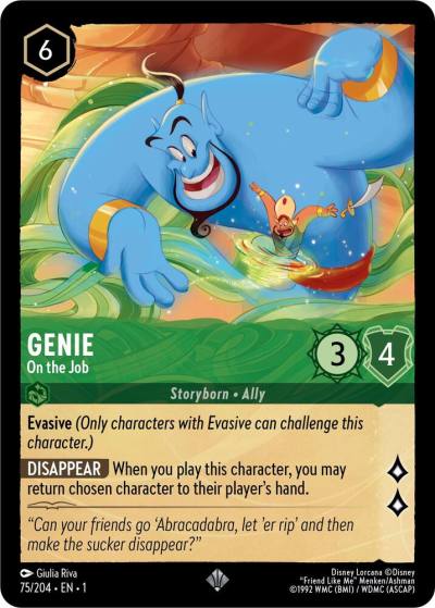 Genie On the Job 75/204 The First Chapter Lorcana card