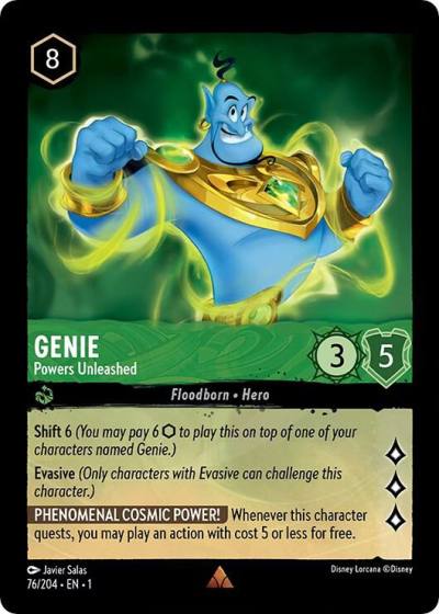 Genie Powers Unleashed 76/204 The First Chapter Lorcana card
