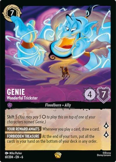 Genie Wonderful Trickster 61/204 Azurite Sea Lorcana card