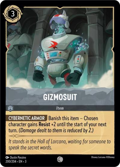 Gizmosuit 200/204 Into the Inklands Lorcana card