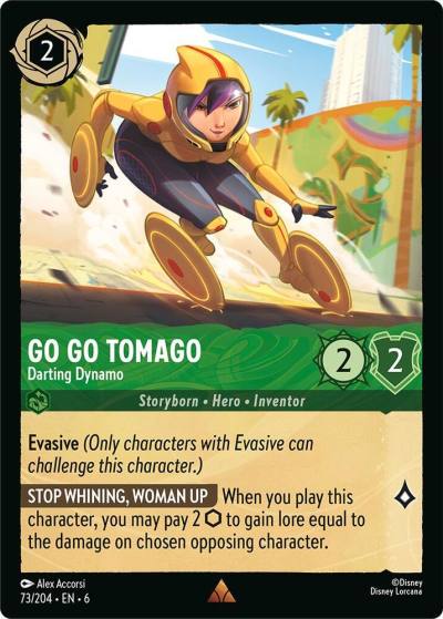 Go Go Tomago Darting Dynamo 73/204 Azurite Sea Lorcana card