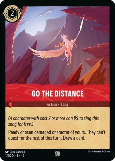 Go the Distance 129/204 Rise of the Floodborn Lorcana card