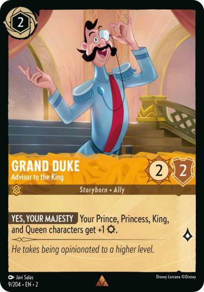 Grand Duke Advisor to the King 9/204 Rise of the Floodborn Lorcana card
