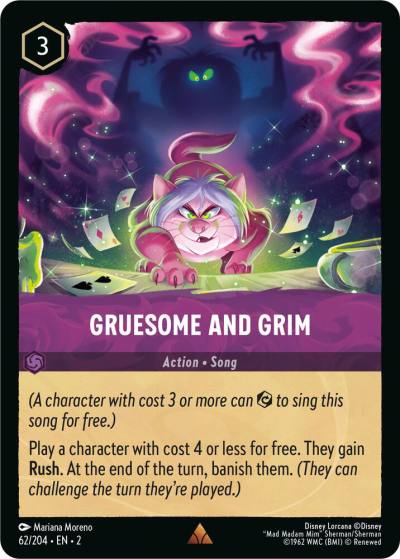 Gruesome and Grim 62/204 Rise of the Floodborn Lorcana card