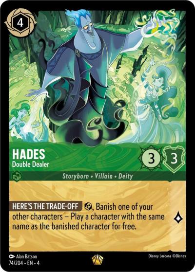 Hades Double Dealer 74/204 Ursula's Return Lorcana card