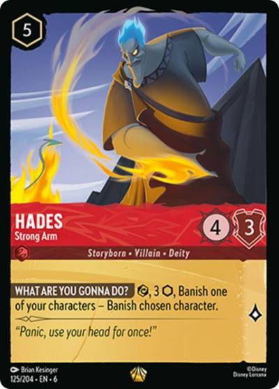 Hades Strong Arm 125/204 Azurite Sea Lorcana card