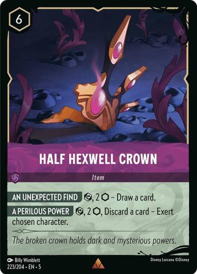Half Hexwell Crown 223/204 Illumineer's Quest: Deep Trouble Lorcana card