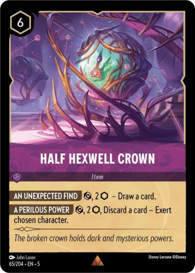 Half Hexwell Crown 65/204 Shimmering Skies Lorcana card