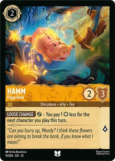 Hamm Piggy Bank 11/204 Wilds Unknown Lorcana card