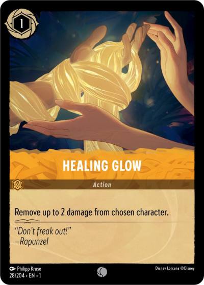 Healing Glow 28/204 The First Chapter Lorcana card