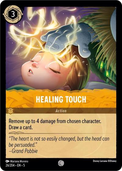 Healing Touch 26/204 Shimmering Skies Lorcana card