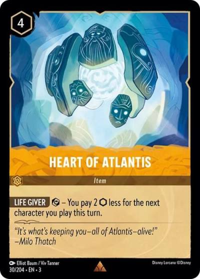 Heart of Atlantis 30/204 Into the Inklands Lorcana card