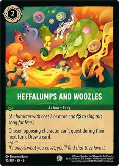 Heffalumps and Woozles 95/204 Azurite Sea Lorcana card