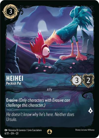 HeiHei Peckish Pal 6/31 Illumineer's Quest: Deep Trouble Lorcana card