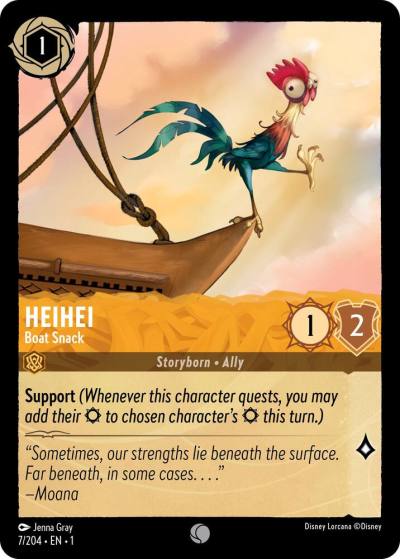 Heihei Boat Snack 7/204 The First Chapter Lorcana card