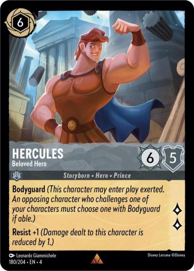 Hercules Beloved Hero 180/204 Ursula's Return Lorcana card
