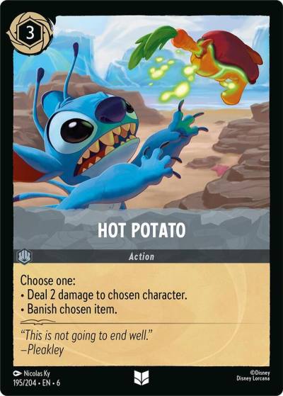 Hot Potato 195/204 Azurite Sea Lorcana card