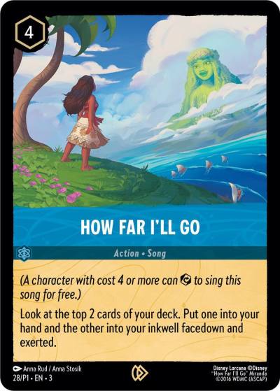 How Far Ill Go 28 Disney Lorcana Promo Cards Lorcana card