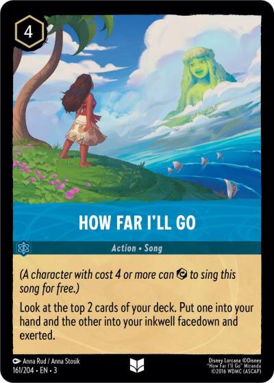 How Far Ill Go 161/204 Into the Inklands Lorcana card