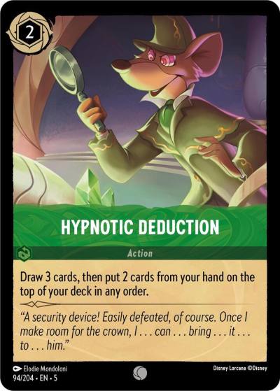 Hypnotic Deduction 94/204 Shimmering Skies Lorcana card
