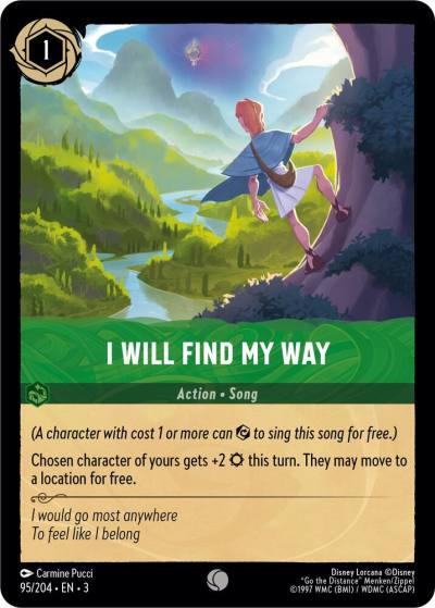 I Will Find My Way 95/204 Into the Inklands Lorcana card