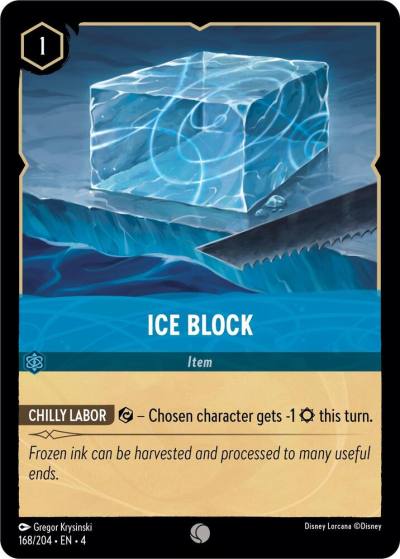 Ice Block 168/204 Ursula's Return Lorcana card