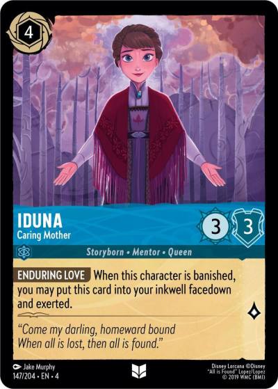Iduna Caring Mother 147/204 Ursula's Return Lorcana card
