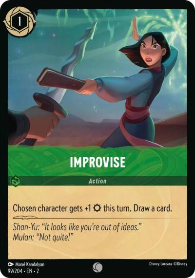 Improvise 99/204 Rise of the Floodborn Lorcana card