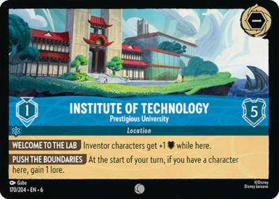 Institute of Technology Prestigious University 170/204 Azurite Sea Lorcana card