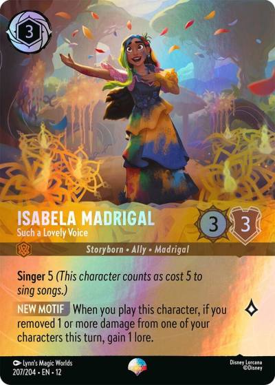 Isabela Madrigal Such a Lovely Voice (Epic) 207/204 Wilds Unknown Lorcana card