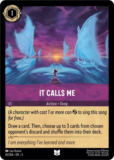 It Calls Me 61/204 Into the Inklands Lorcana card